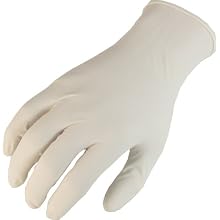 Showa Best W1005 Derma Thin Latex Glove, Lightly Powdered, 9.5" Length, 5 mils Thick