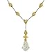 Kite shape and Fancy Yellow Diamond Pendant 1.43cttw