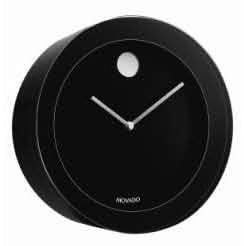Movado Museum Dial Desk Clock with Engraving Plate - TBL000310M by Movado