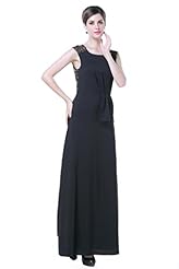 Polyester Peplum Pleated Sequined Floor Length Sleeveless Evening Dress/Maxi Dress 