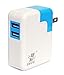 iXCC 24W 4.8A Dual USB Smart Travel Wall Charger for Smartphones and Tablets - White