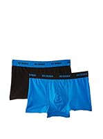 Ben Sherman Pack x 2 Bóxers (Azul / Negro)
