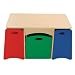 Toys : Storage Table with Primary Color Benches by KidKraft