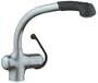 GROHE 33 759 KD0 Ladylux Plus Pull-out Kitchen Faucet, Stainless Steel/Black