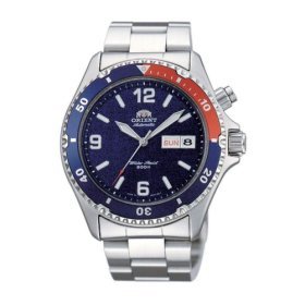 Orient #CEM65006D Men's Blue Mako II Stainless Steel 200M Diver Watch