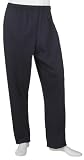 Russell Athletic Men's Cotton Performance Elastic Bottom Jersey Pant, Navy, Medium