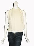 MASON Sleeveless Cashmere Shrug Sweater in Ivory
