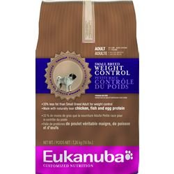 Eukanuba Adult Small Breed Weight Control Formula Dry Dog Food