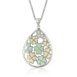 Floral Pendant with Chain