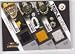 2009 Donruss Threads Triple Threat Materials #2 Ben Roethlisberger / Santonio Holmes / Willie Parker - Pittsburgh Steelers (Piece of Authentic Jersey - Serial #d to 100) (Football Cards)