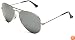 Ray-Ban RB3025 Aviator Large Metal  Non-Polarized Sunglasses,Silver Frame/Silver Mirror Lens,58 mm