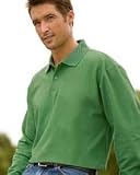 Mens Long Sleeve Solar Pinpoint Pique Sport Shirt