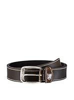 Werner Trachten Cinturón Trachtengürtel (Marrón Oscuro)