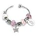 (21cm) Personalised Sweet Pink Charm Bracelet