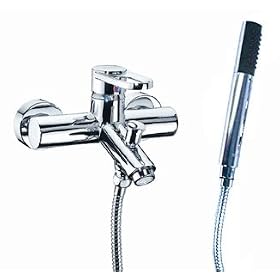 Delta 3 Function Showerhead & Grail On-Wall Tub Mixer *Trim Kit