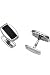 18k White Gold & Onyx Cuff links – by Herzog