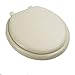 Ginsey Plastic Hinges, Champagne Standard Soft Toilet Seat, Medium