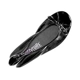 Black As Night Footzyrolls ~ The Rollable Shoe (M size fits US 7.5-8.5)