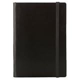 Jeff Banks-Black A6 leather notebook