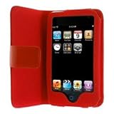Premium Red Folio Wallet Leather Case for Apple Touch iTouch 8Gb 16GB 32Gb 2G 3G 2nd Generation