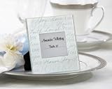 Good Wishes Pearlized-Glass Photo Frame Place Card Holder Set of 4 (Set of 12) - Baby Shower Gifts &