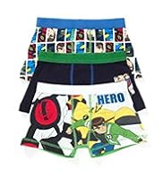 3 Pack Cotton Rich Ben 10™ Assorted Trunks