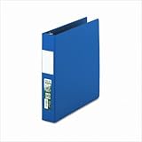 IMAGE OF Samsill 16352 Antimicrobial Locking D-Ring Binder For 11X8-1/2 Sheets, 1-1/2 Cap., Dark Blue