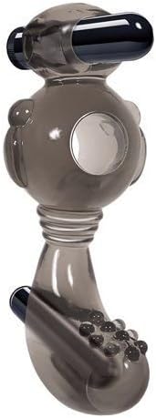 Siam Circus Adam & Eve Ball Buzzer Dual Vibrating Penis C-Ring with Clitoris Tickler