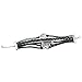 BlueTop(TM) Vintage Infinity Silver Karma Wish Tree Best Friend Love Black Leather Bracelet