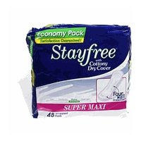 STAYFREE MAXI PADS SUPER 7100 Size: 6X48
