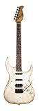 AXL Badwater SRO Electric Guitar, ¾ Size, Antique Off White