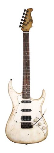 AXL Badwater SRO Electric Guitar, ¾ Size, Antique Off White