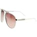 A|X Sporty Aviator Sunglasses - Armani Exchange Men's Full Rim Designer Eyewear w/ Free B&F Heart Sticker Bundle - White/Palladium/Brown Mirror