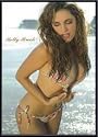Art Poster Metal Framed Print - Kelly Brook - Sea - Artist: unknown- Poster Size: 36 X 24