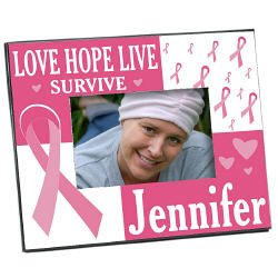 Love Hope Live Survive Personalized Breast Cancer Awareness Picture Frame
