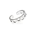 Eve's Addiction Sterling Silver Band of Stars Toe Ring