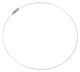 Stainless Steel White Laminated Chain 16 18 Choker Necklace with Screw Clasp
