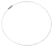 Stainless Steel White Laminated Chain 16" 18" Choker Necklace with Screw Clasp
