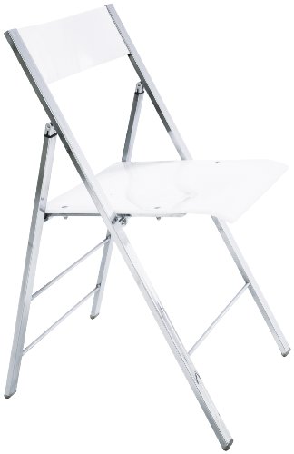 Kare Design 70289 Retro Klappstuhl Acryl wei&szlig;