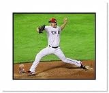 Derek Holland Texas Rangers 2011 World Series "Game 4" Double Matted 8" x 10" Photograph (Unframed)