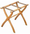 Scheibe Luggage Rack Walnut W/cheetah Straps
