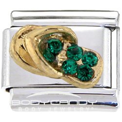Crystal Gem May Birthstone Sandal Italian Charm