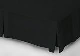 Belledorm 150 Count Easy Care Polycotton Box Pleat Platform Valance Bed Sheet, Black, King Size