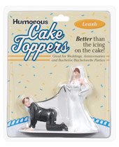 Humorous Cake Toppers - Leash