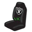 Set of 2 NFL Licensed Universal-fit Front Bucket Seat Cover - Oakland Raiders