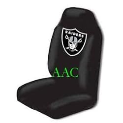 Set of 2 NFL Licensed Universal-fit Front Bucket Seat Cover - Oakland Raiders