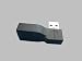 NEW Design! USB Adapter - Right (90°) Angled LEFT-HAND: USB-A-4P Male to USB-A-4P Female