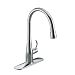 KOHLER K-596-CP Simplice Single-Hole Pull-down Kitchen Faucet, Polished Chrome