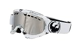 Dragon DXS Snow Goggles - White Dragon Logo Frame/Ionized Lens/White Round Logo Straps