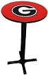 Georgia Bulldogs Pub Table with Black Commercial Base